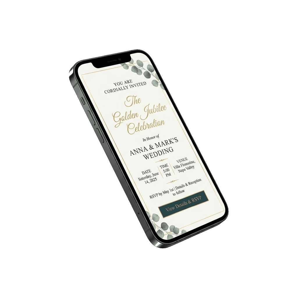 Premium Mobile Invitation Mockup